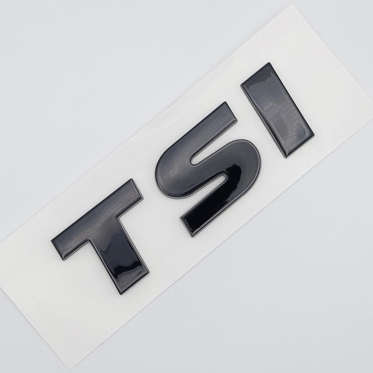 Эмблема надпись TSI на заднюю часть Volkswagen Черный глянцевый (1726064614)