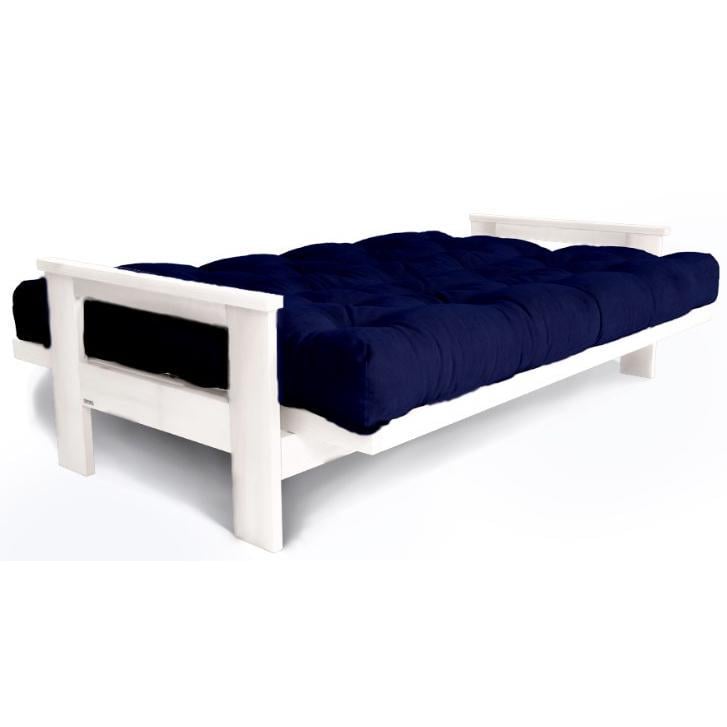 Диван-футон раскладной Woodman Mexico из массива дерева Белый/Синий - фото 2