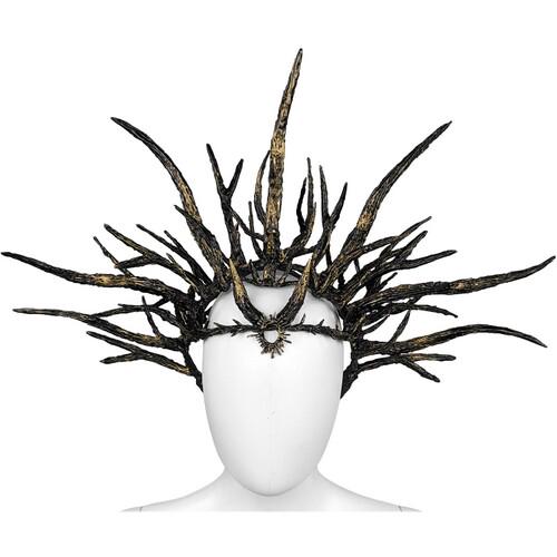 Тиара-корона Ведьма Seta Decor 24-528BLK-GL