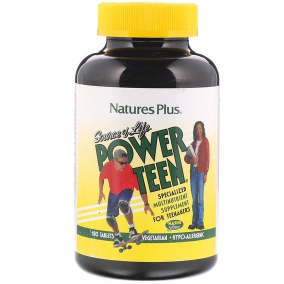 Витаминно-минеральный комплекс Nature's Plus Source of Life Power Teen 180 Tabs (NTP29992)