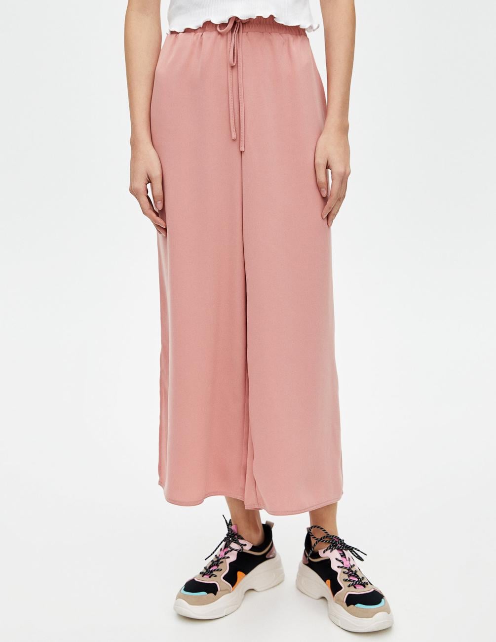 Брюки жіночі Pull&Bear S Рожевий (5679324b26)
