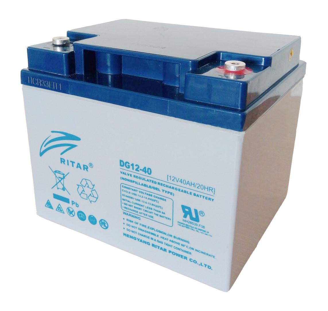Батарея акумуляторна GEL RITAR DG12-40 Gray Case 12V 40.0Ah