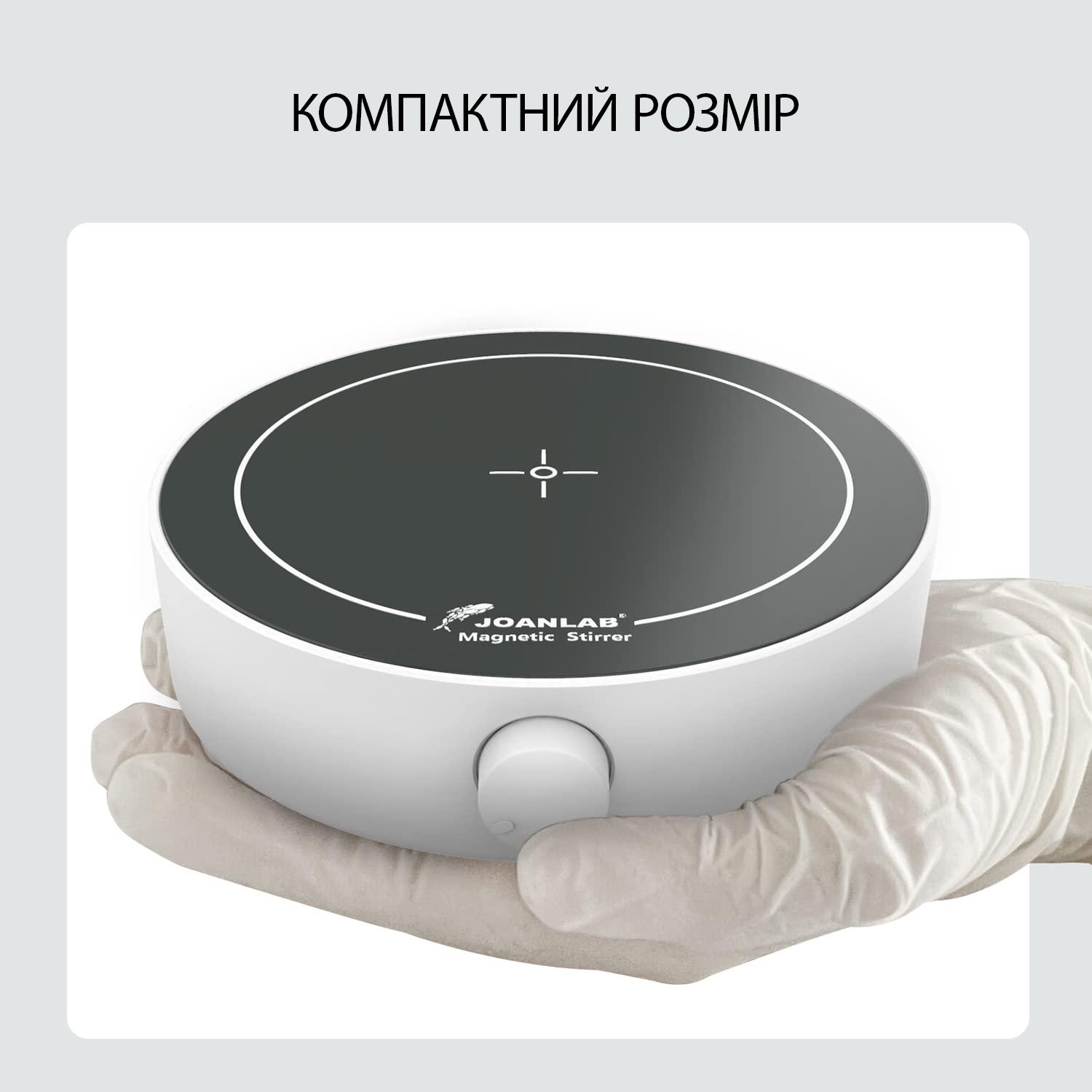 Лабораторная магнитная мешалка JOANLAB MS3 регулируемая скорость 200-1800 об/мин до 2 л (25626828) - фото 4