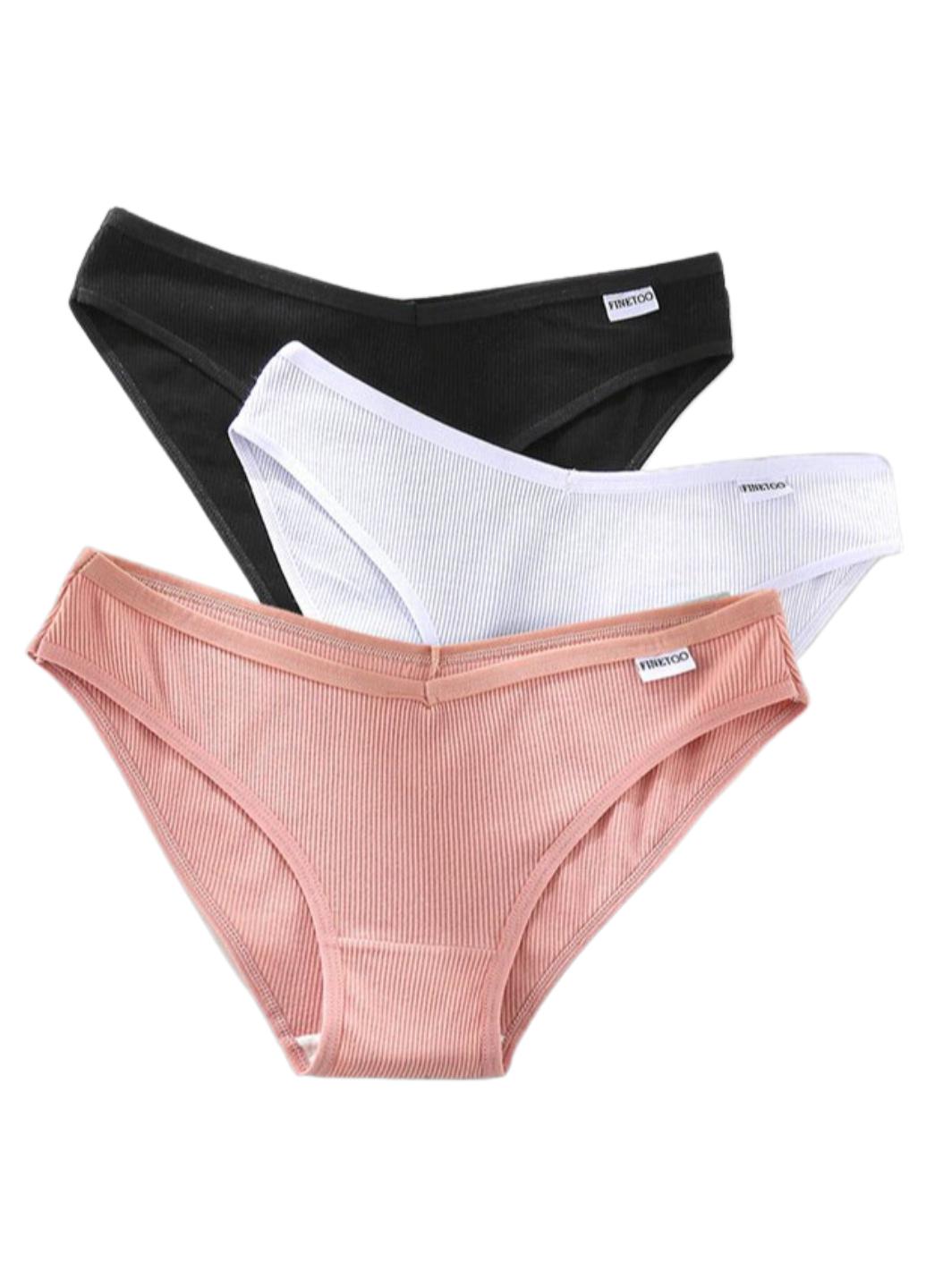 Комплект трусиков слипов женских FINETOO Комфорт 637-46 L 3 шт. Разноцветный (10738935)