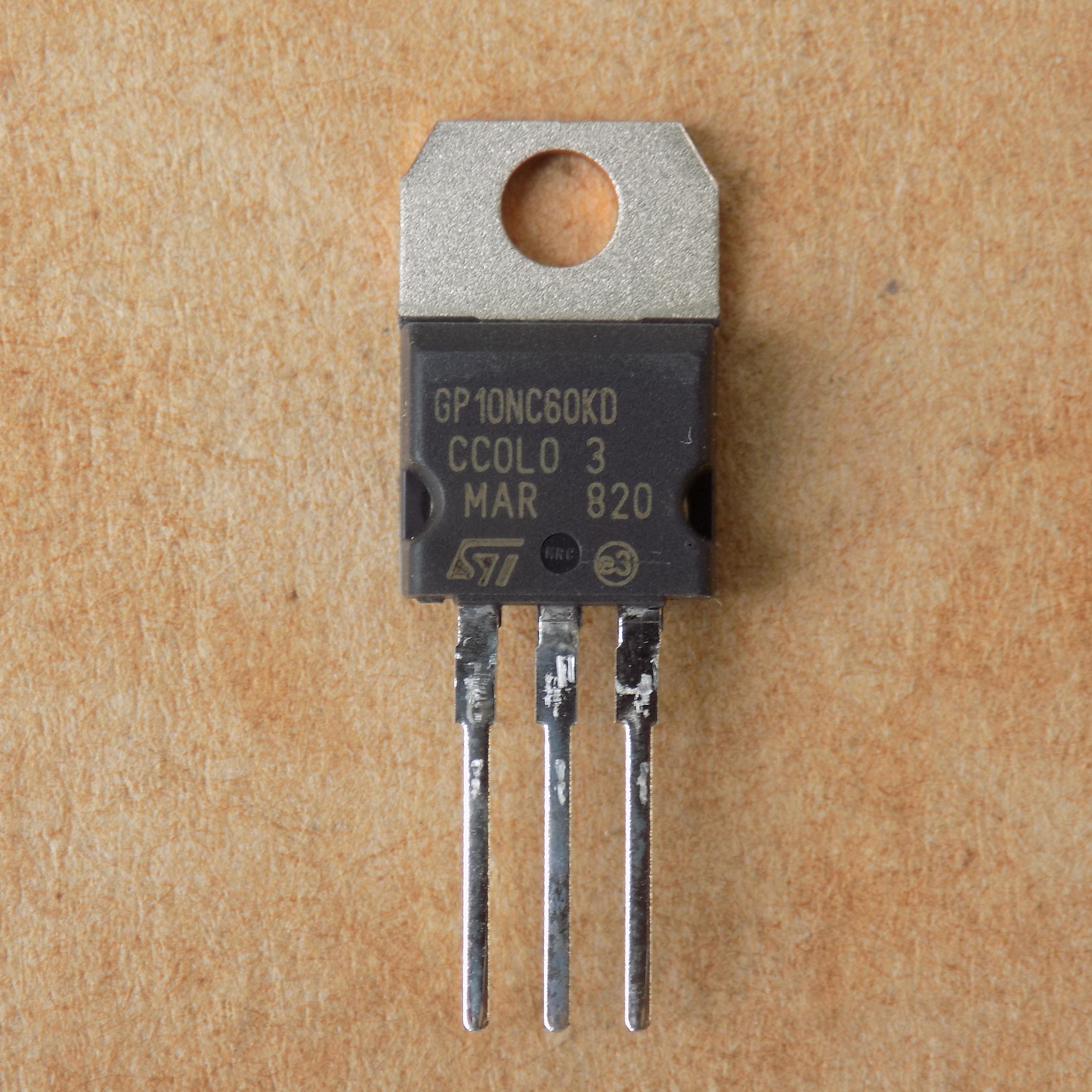 Транзистор-IGBT GP10NC60KD STGP10NC60KD для IRGB6B60KD/GB6B60KD/IRG4BC20UD/TO220 (25746)