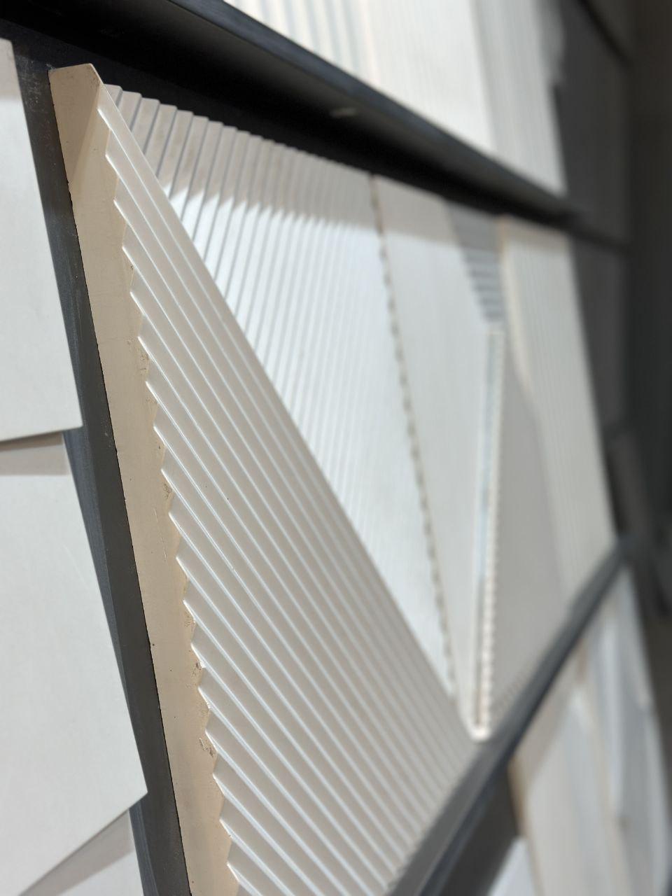 3D-панель гіпсова Топ Лайн без LED-підсвітки під фарбування 500x500x28 мм Білий (30226610) - фото 3