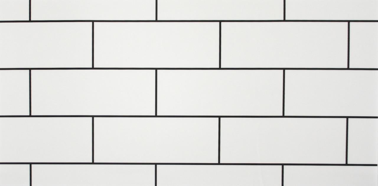 Панель самоклеюча глянцева РЕТ під колір структури 600х300х2,5 мм Пастельний надсвітлий айс-білий (VN3-126)