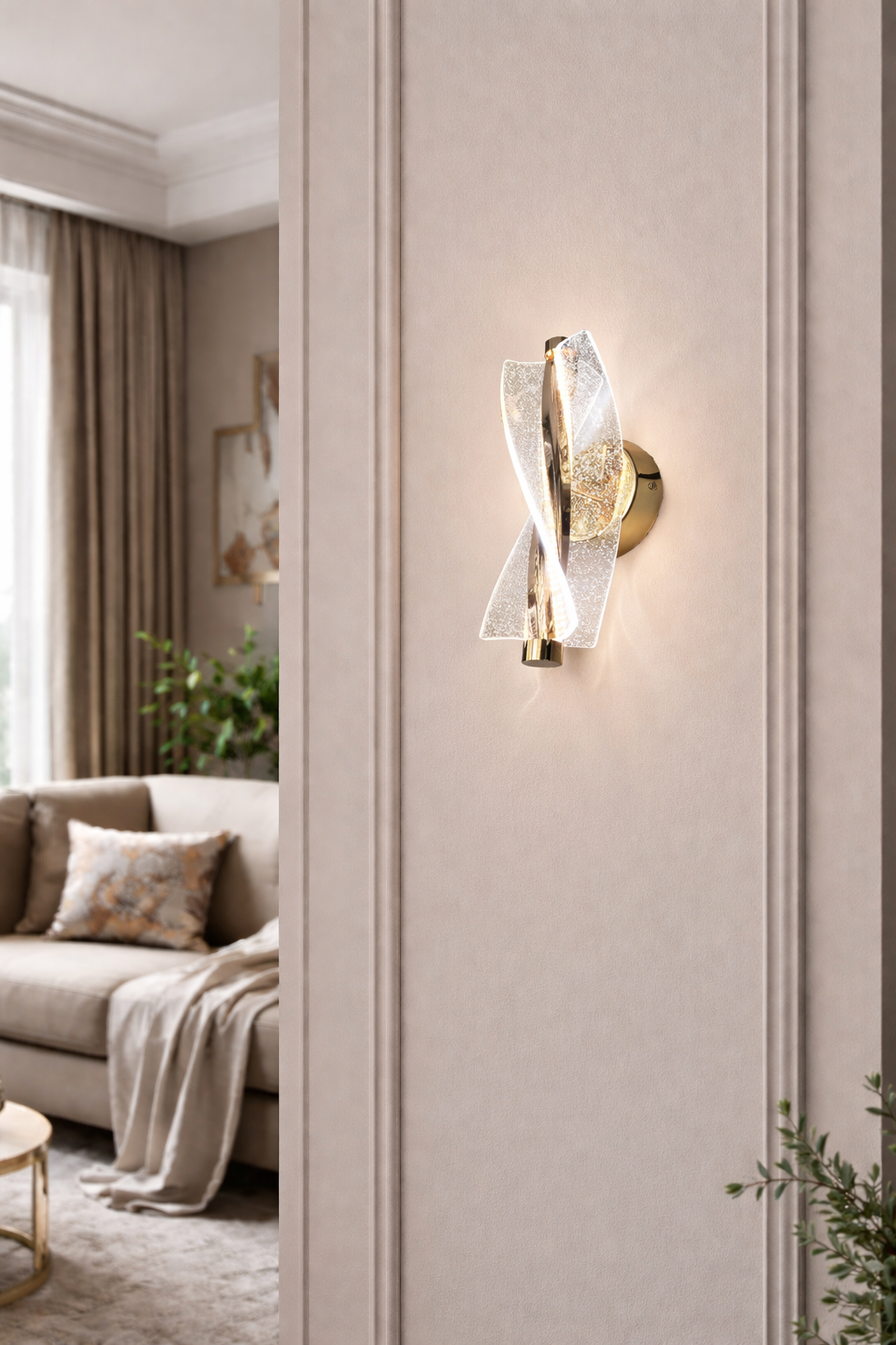 Настінний світильник Sparkline Led 3 режими 10W (20478/GD)