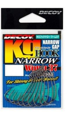 Гачки Decoy Kg Hook Narrow Worm 37 №1/0 9 шт. (1013-1562.08.84) - фото 2