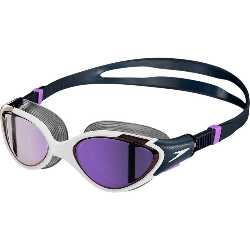 Окуляри для плавання жіночі Speedo BIOFUSE 2.0 MIRROR Синьо-фіолетово-білий (8-00377516738)