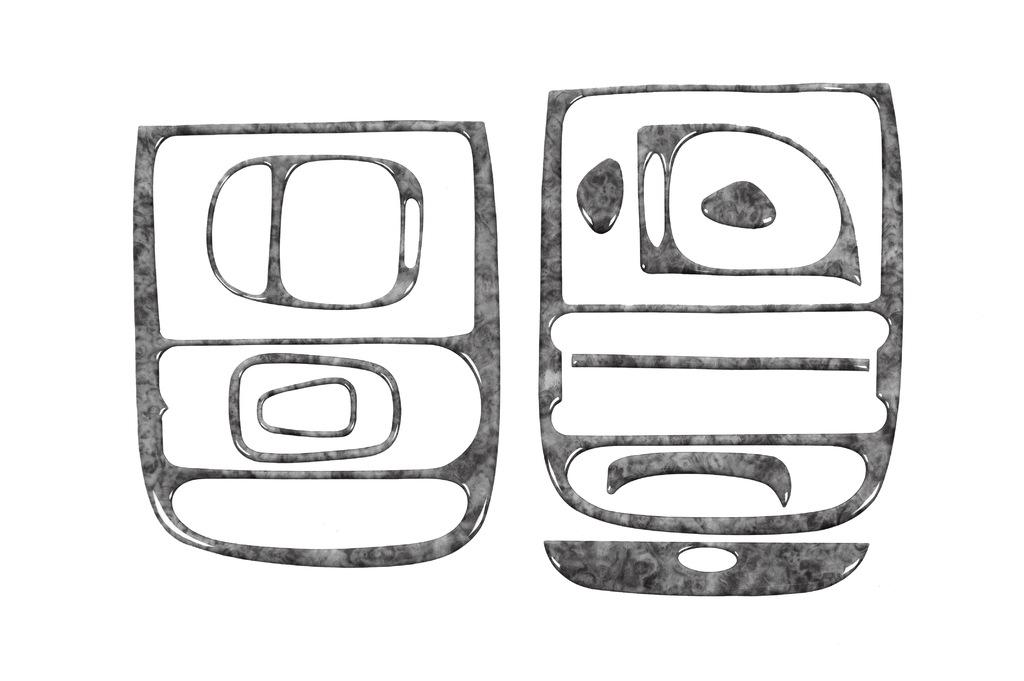 Накладки на панель Титан Meric для Hyundai H200 H1 Starex 1998-2007 гг. Черный
