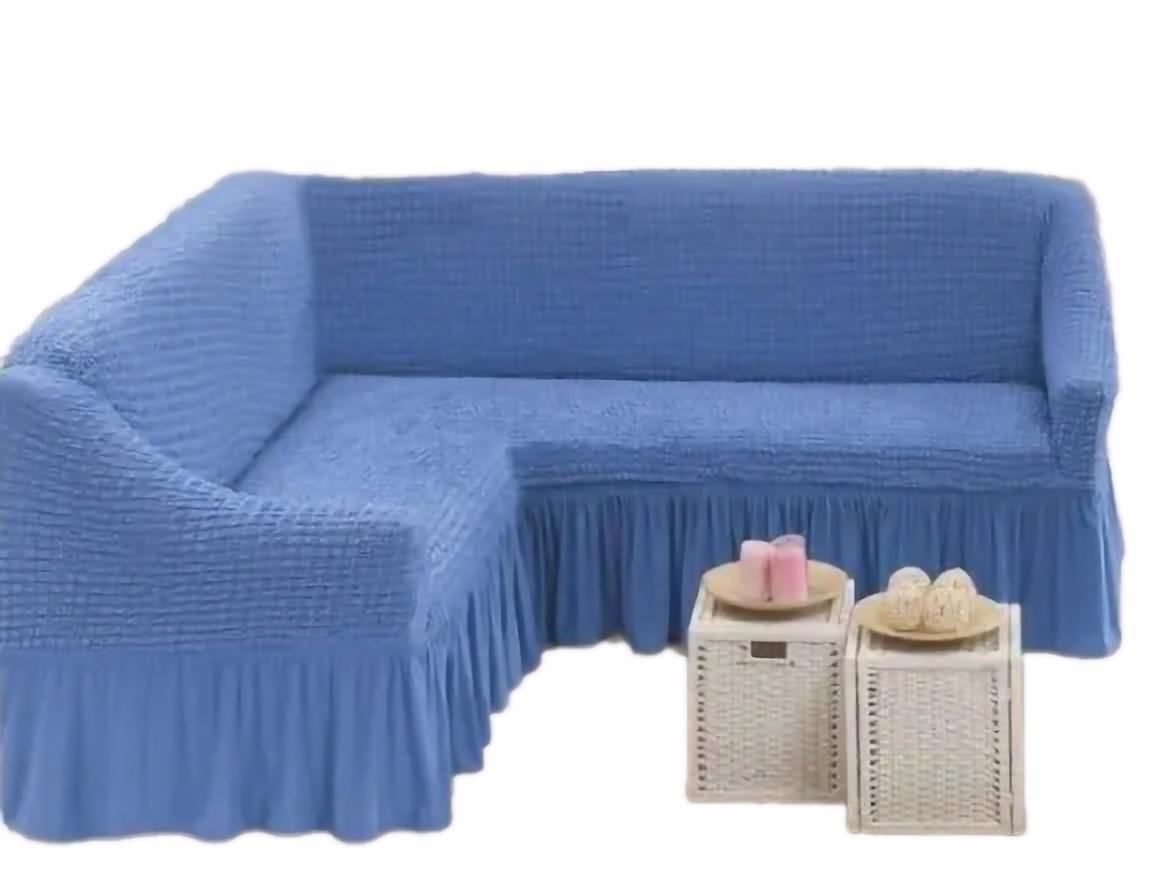 Накидка на угловой диван с оборкой (7-18-dv2561476/9)