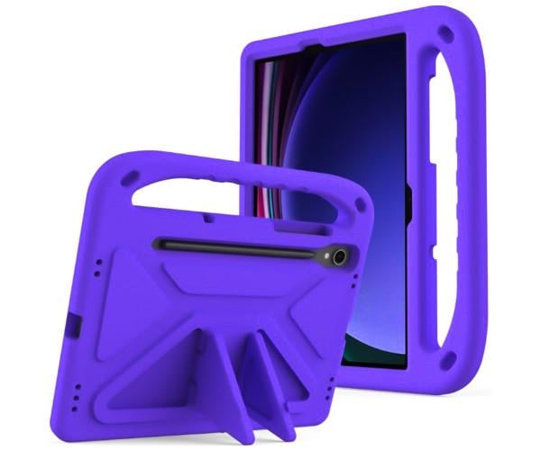 Чехол-накладка Kids with Stand для Samsung Tab S10 Lite с ручкой Фиолетовый