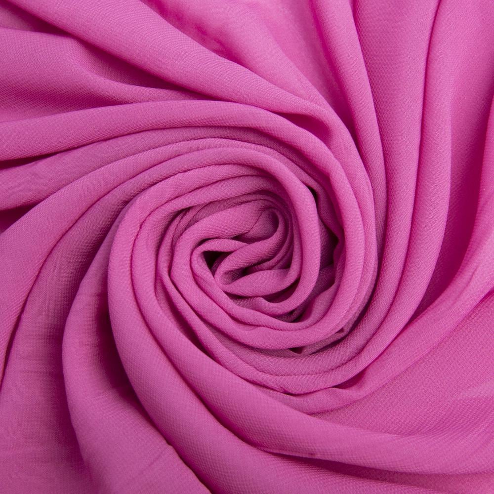 Шифон плательний Sheila Рожевий фрез (24587)