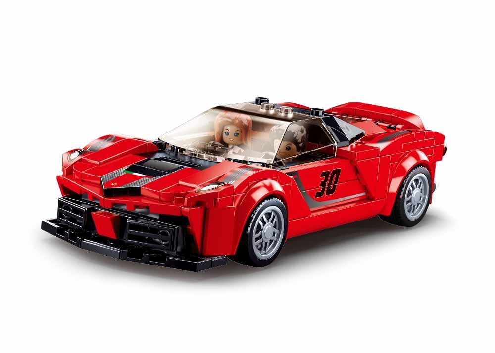 Конструктор Sluban M38-B0955 Автомобиль Ferrari 262 детали 2 фигурки