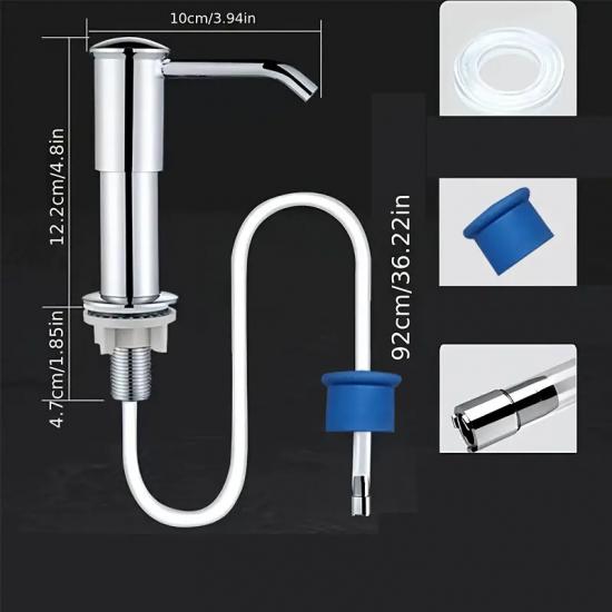 Дозатор для миючого засобу та мила вбудований в мийку Silver (128463) - фото 5 Дозатор для миючого засобу та мила вбудований в мийку Silver (128463) - фото 5