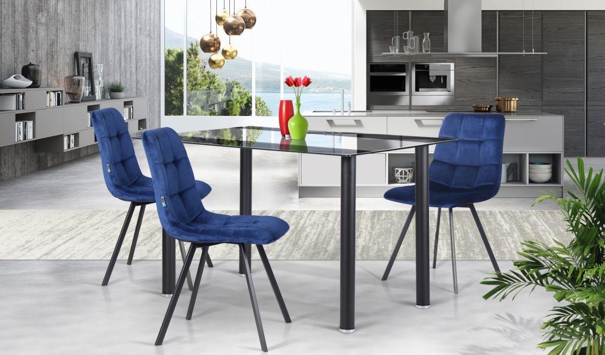 Обідній стіл AMF Аттика 750х1200х800 Сталь/Загартоване скло Чорний/Антрацит - фото 10 Обідній стіл AMF Аттика 750х1200х800 Сталь/Загартоване скло Чорний/Антрацит - фото 10