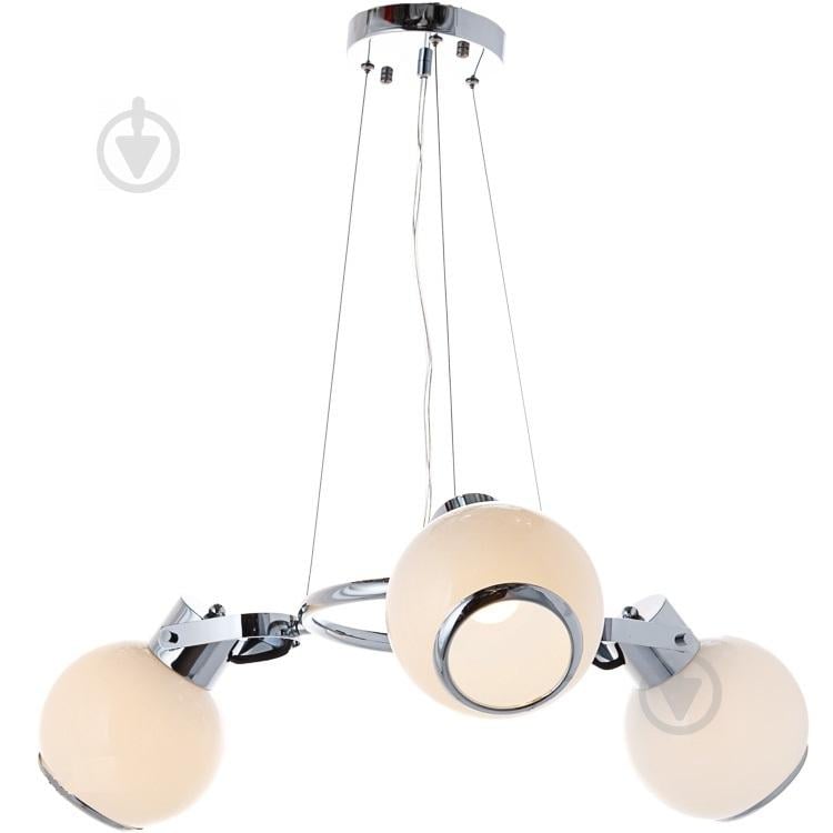 Люстра белая на 3 круглых плафона (MT006/3)