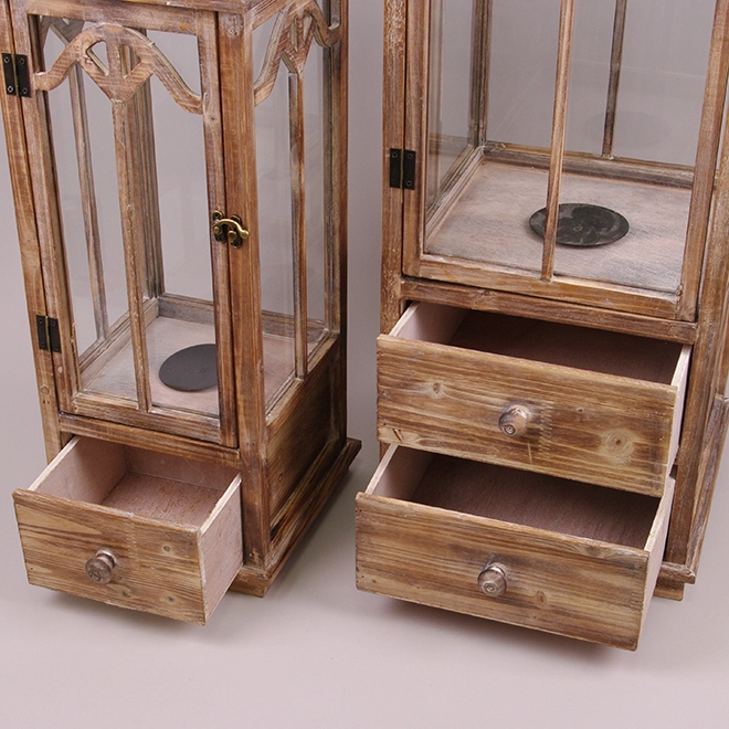 Комплект дерев'яних ліхтарів 20AW0126B 3 шт. (38317) - фото 3 Комплект дерев'яних ліхтарів 20AW0126B 3 шт. (38317) - фото 3