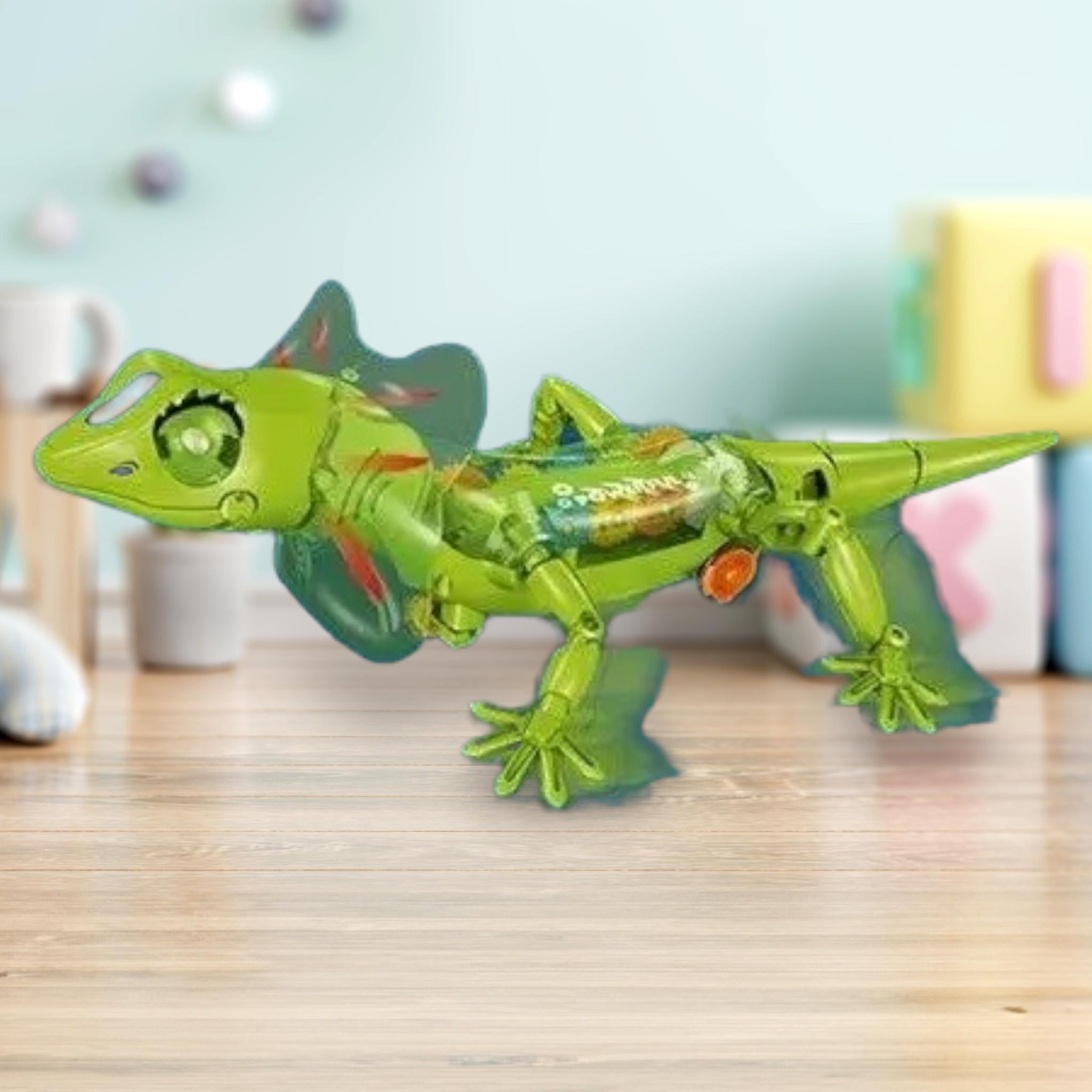Робот Ящерица Rong Xian Yi Lizard Remote Controlled Green звуковые и световые эффекты на радиоуправлении (R_ZR 2102 ) - фото 2