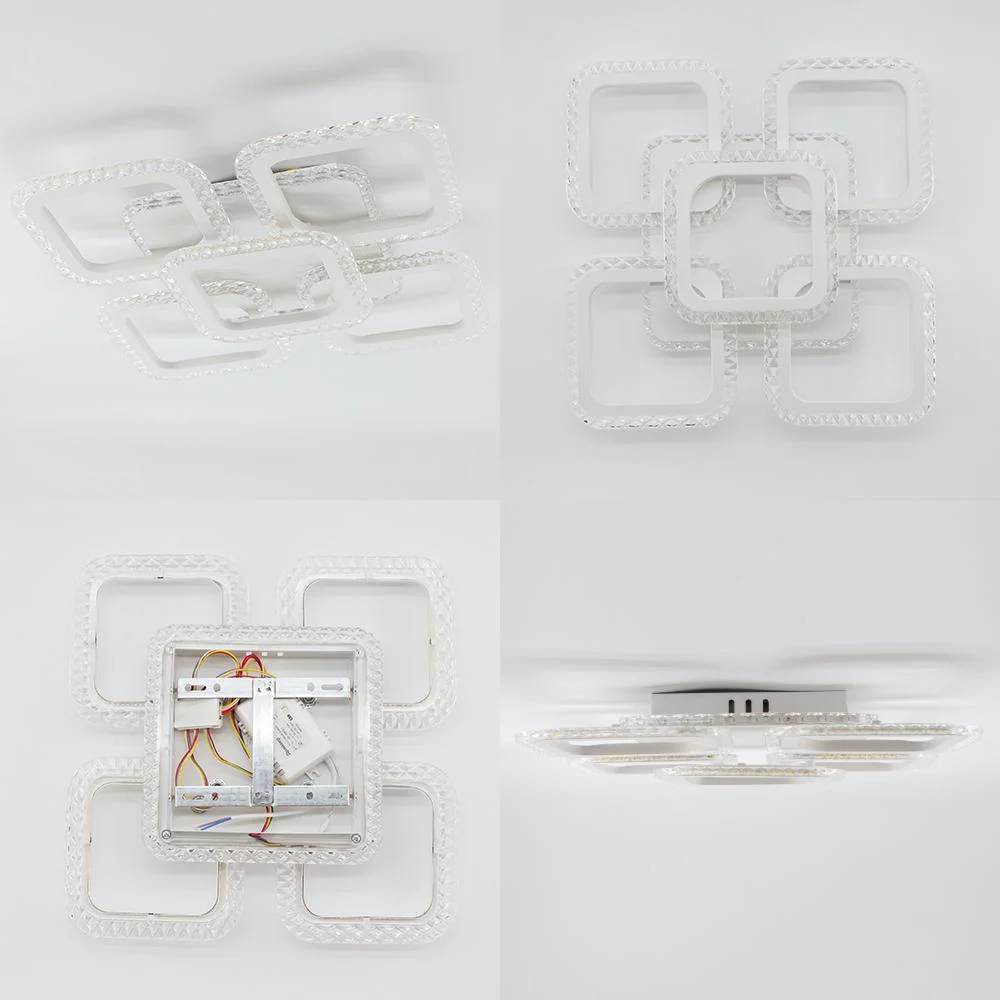 Люстра ESLLSE ROOM ICE RGB 6S с пультом 70W 380x380x75 мм Белый (10573) - фото 7 Люстра ESLLSE ROOM ICE RGB 6S с пультом 70W 380x380x75 мм Белый (10573) - фото 7