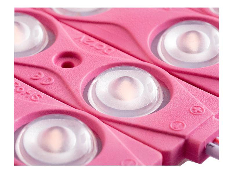 Модуль світлодіодний LEDUA 2835-3smd 12V IP65 1,5 Вт з лінзою Рожевий (2793) - фото 4 Модуль світлодіодний LEDUA 2835-3smd 12V IP65 1,5 Вт з лінзою Рожевий (2793) - фото 4
