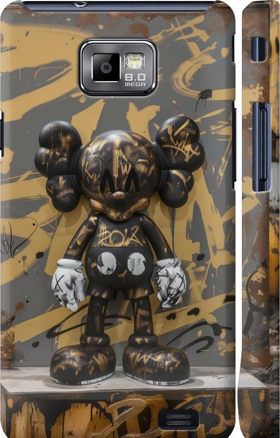 Чехол на Samsung Galaxy S2 i9100 Bronze kaws (6097c-14-42517)