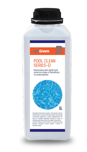 Засіб Biogreen Pool clean series-D для очищення води в басейнах 1 л (18727774)