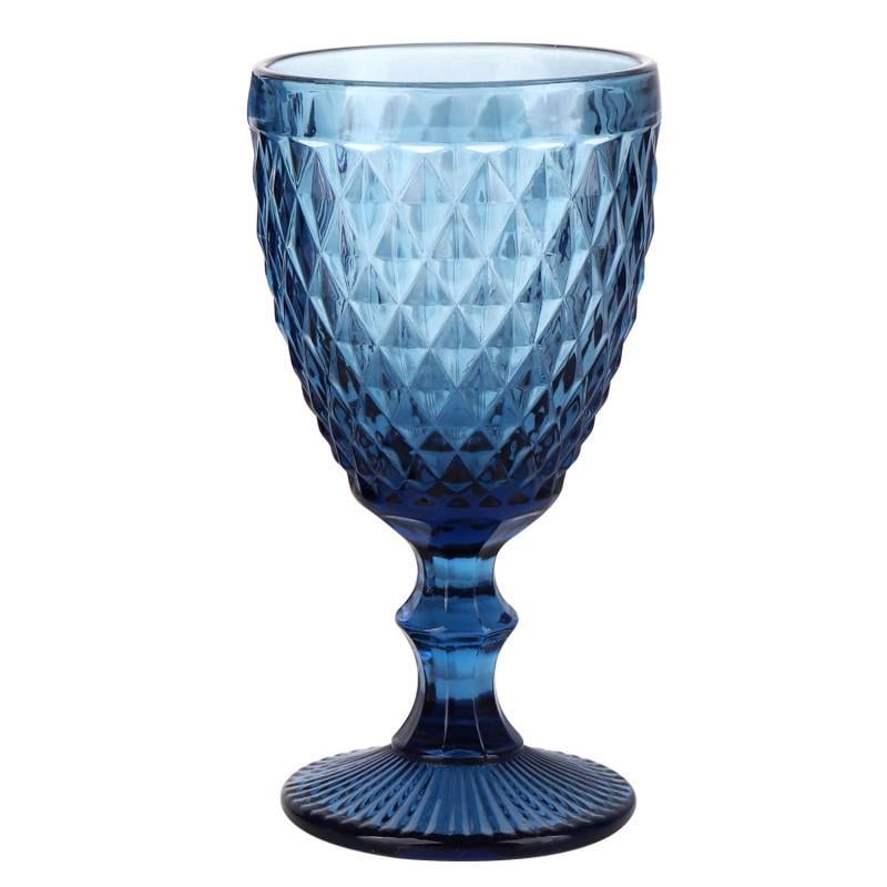 Набір келихів для вина Elodia Вінтаж 320 мл 6 шт. Синій - фото 4 Набір келихів для вина Elodia Вінтаж 320 мл 6 шт. Синій - фото 4