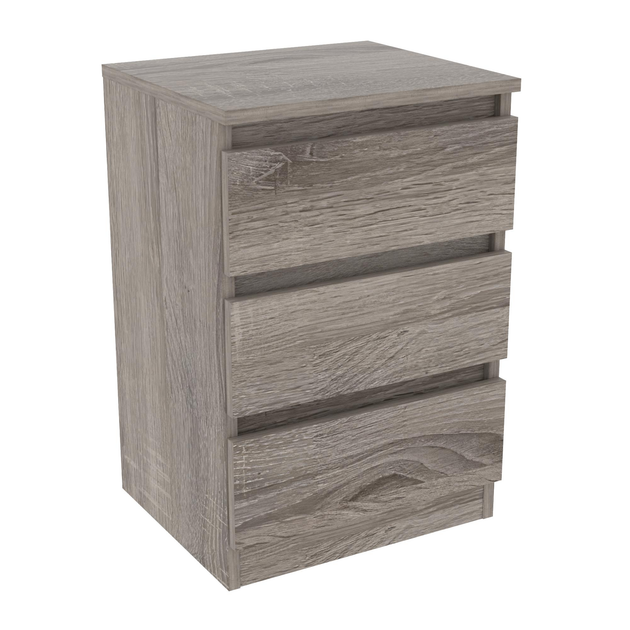 Тумба прикроватная Континент 3 выдвижных ящика 40х35х60 см Дуб трюфель (28214432) Тумба прикроватная Континент 3 выдвижных ящика 40х35х60 см Дуб трюфель (28214432)