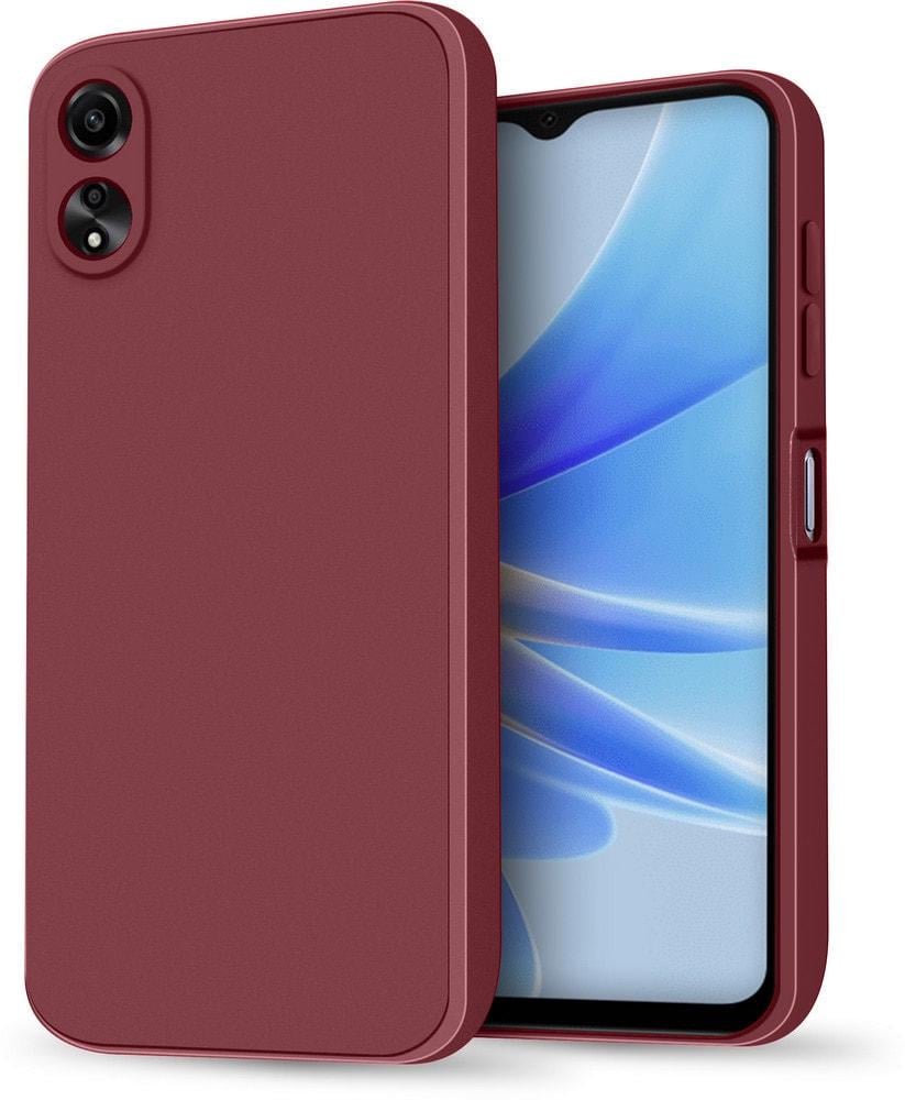 Силиконовый чехол HardCorner OPPO A17 / A17k (с микрофиброй) Wine (35399-42)