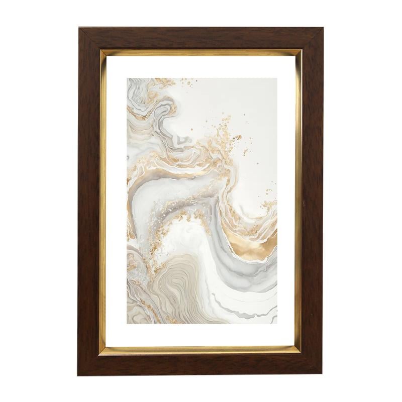 Фоторамка А4 21х30 см Коричневий з золотою полоскою (1511-5120)