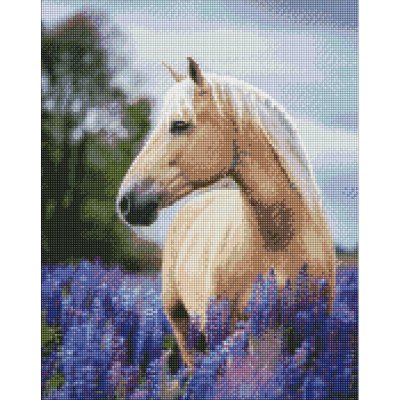 Алмазная мозаика Идейка Прогулка лавандовым полем 40x50 см (AMO7395)