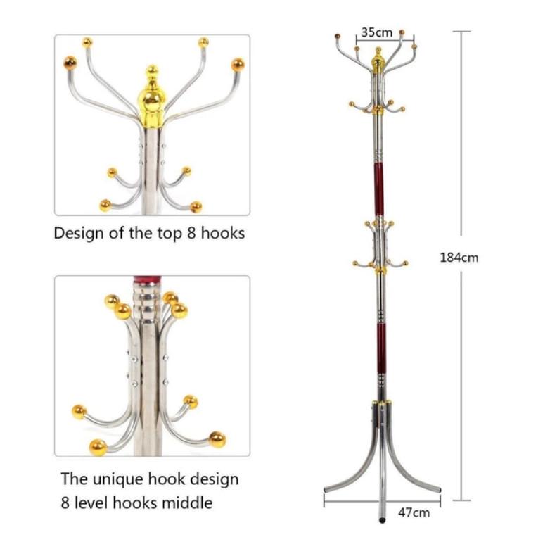 Вішалка стійка Coat Rack HA-304 для одягу 184 см - фото 2