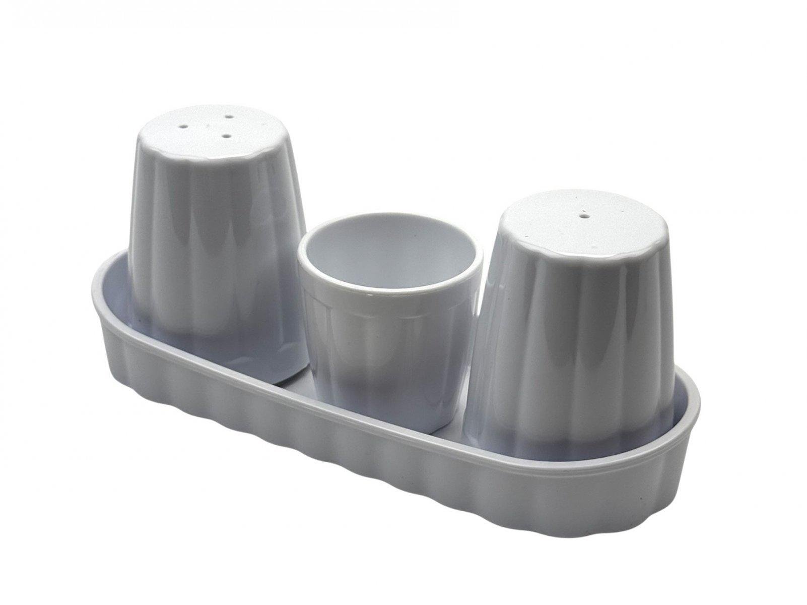 Набор для специй 4 предмета из поликарбоната One Chef 18х6,8 см Белый (53013)