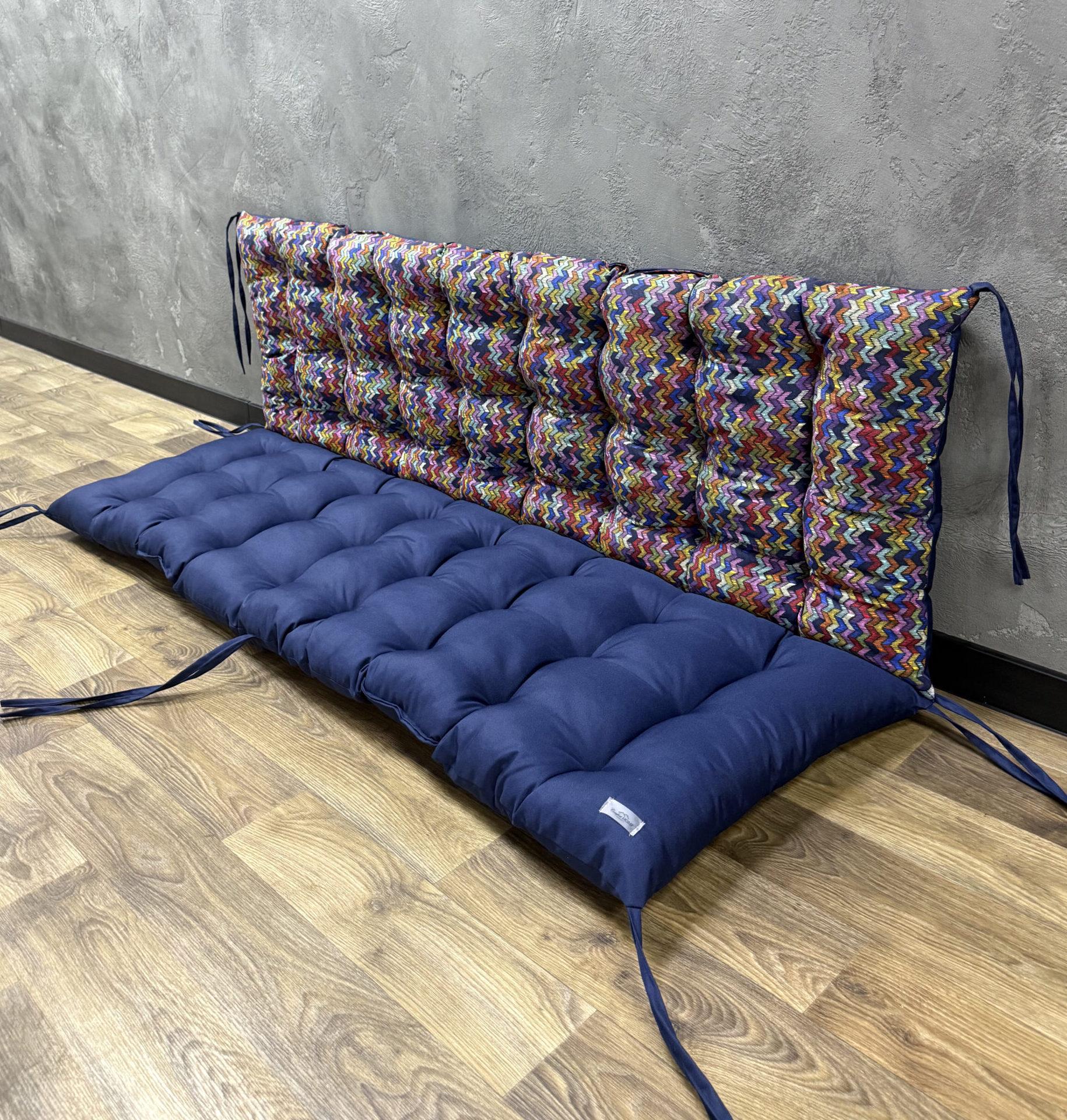 Подушка Comfort Home Tetris на поддоны/качели/каркасы/садовая мебель комбинированная 150х50х50 см