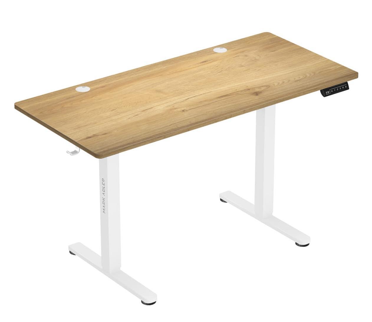 Комп'ютерний стіл для геймерів Mark Adler Leader 7.0 Wood/White (514397)