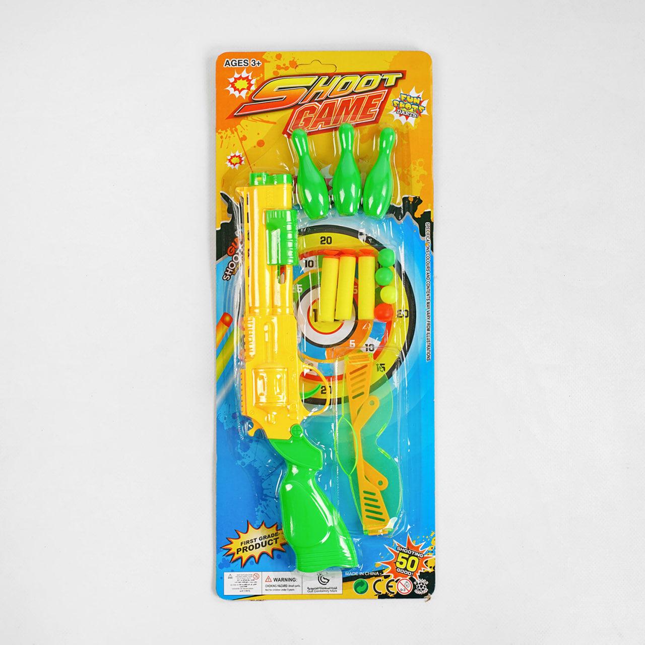 Автомат с защитными очками/кеглями/двумя типами патронов (23131)