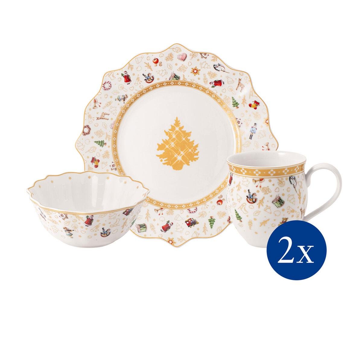 Столовый сервиз Villeroy & Boch Toy's Delight Gold 6 предметов 2 персоны (1485859075)