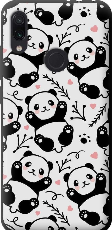 Чехол на Xiaomi Redmi Note 7 Панды (4318b-1639-42517)