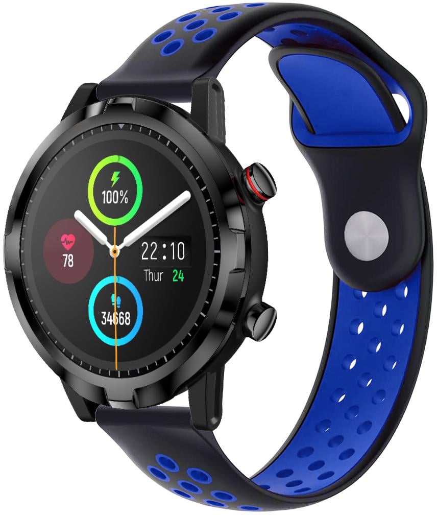 Ремешок Sport для Haylou Smart Watch RT LS05S 22 мм Black/Blue (23207-43)