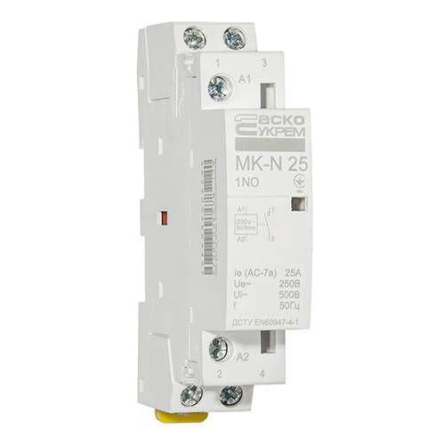 Контактор модульный MK-N 1P 25A 1NO 220V (A0040030022) - фото 1 Контактор модульный MK-N 1P 25A 1NO 220V (A0040030022) - фото 1
