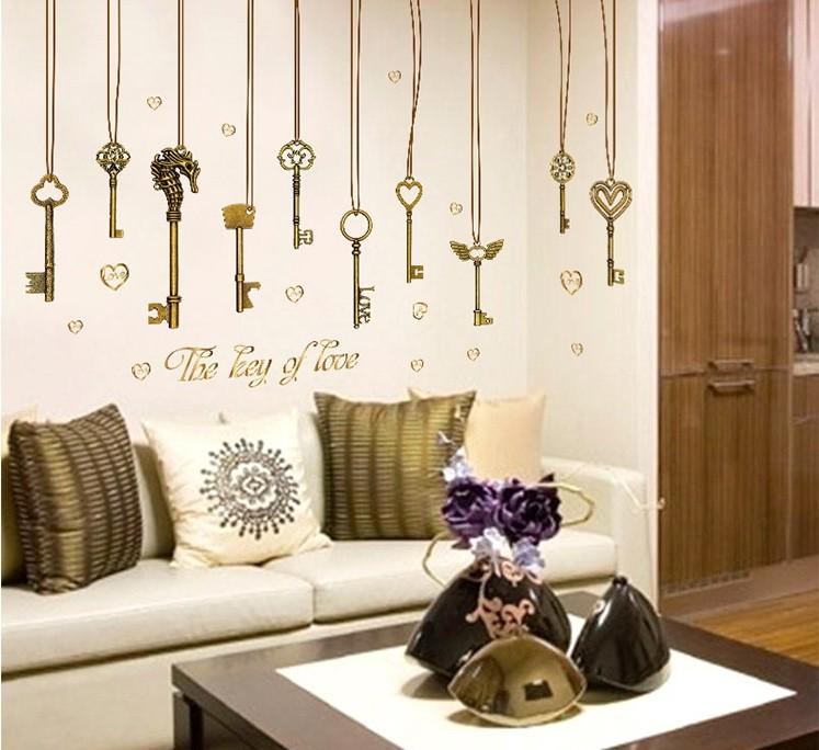 Наклейка інтер'єрна на стіну Green Life Ключі 120х140 см (SK9115) - фото 3 Наклейка інтер'єрна на стіну Green Life Ключі 120х140 см (SK9115) - фото 3