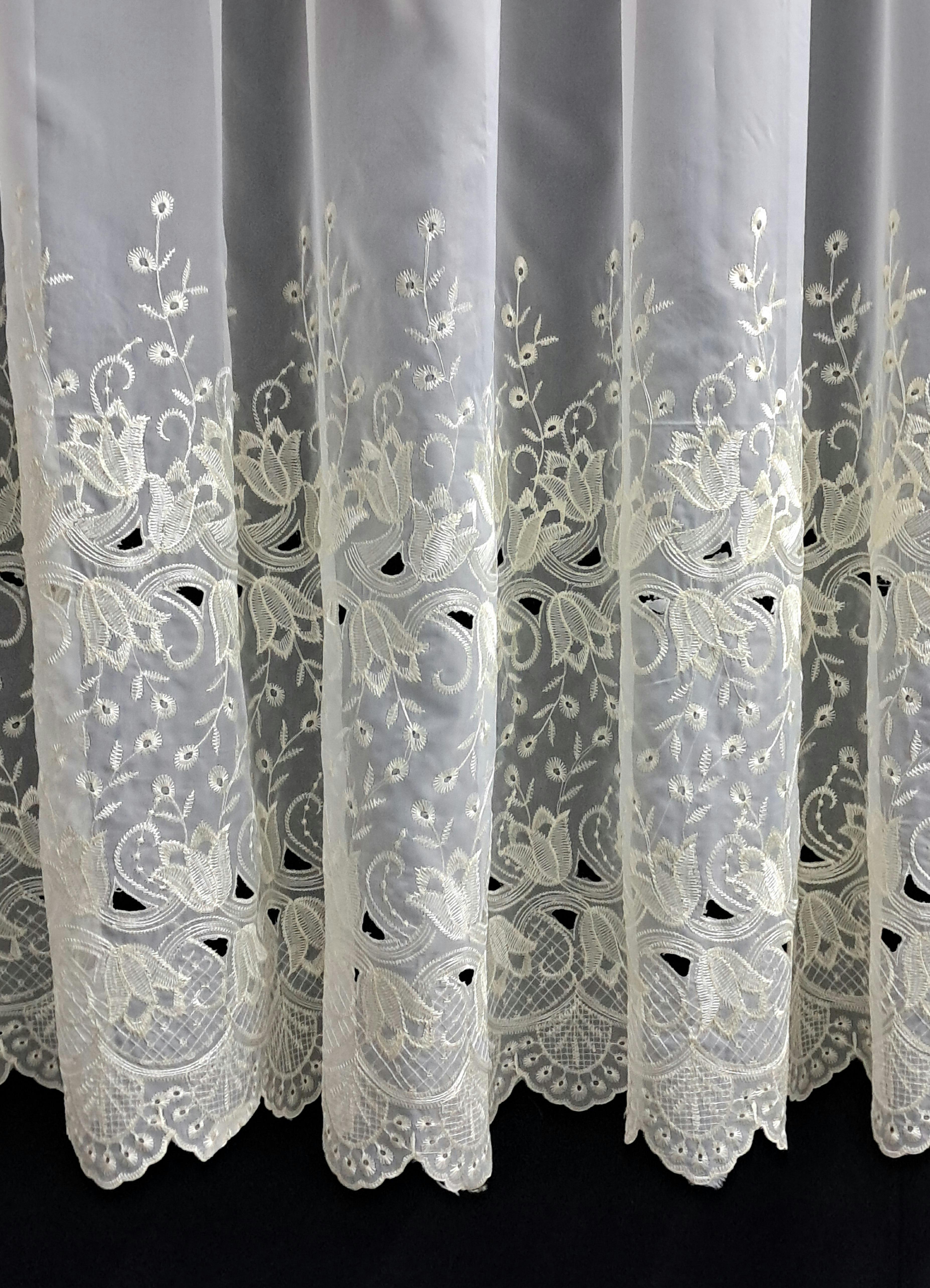 Гардина для кухні шифонова з вишивкою 170х400 см (1183.1) - фото 2 Гардина для кухні шифонова з вишивкою 170х400 см (1183.1) - фото 2