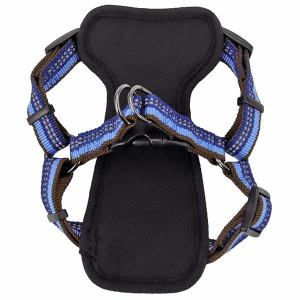 Светоотражающая шлея с нагрудником для собак Coastal K9 Explorer Harness 2.3-4.5кг сапфировый 16х30-45 см (76484364488)