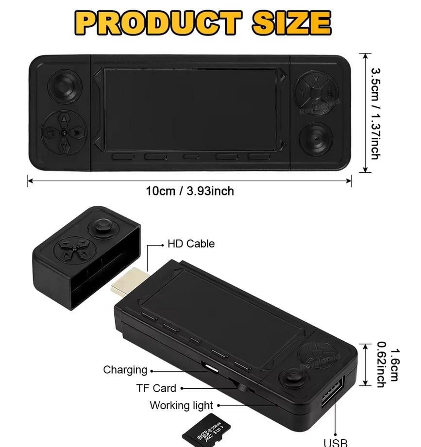 Ігрова ретроконсоль X9 PRO 59000+ ігор з 4 батарейками (1557) - фото 13 Ігрова ретроконсоль X9 PRO 59000+ ігор з 4 батарейками (1557) - фото 13