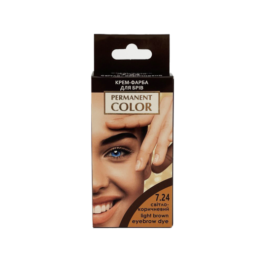 Крем-краска для бровей и ресниц Аромат Permanent Color Тон 7-24 Светло-коричневый (2306726330) - фото 1