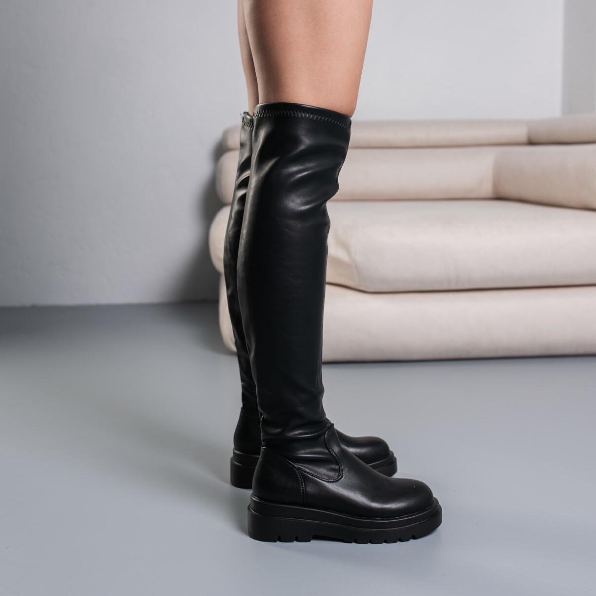 Ботфорти жіночі Fashion р. 39 25 см Чорний (3748) - фото 6 Ботфорти жіночі Fashion р. 39 25 см Чорний (3748) - фото 6