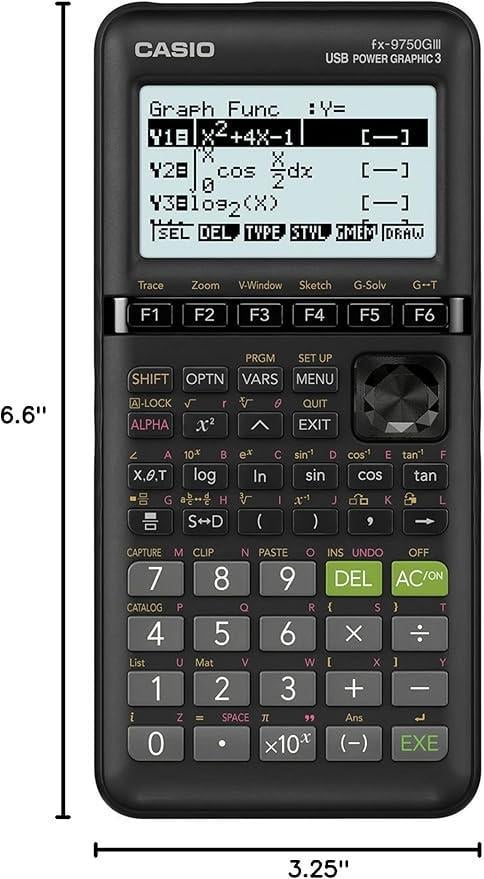 Калькулятор графічний Casio Python (fx-9750GIII) - фото 3 Калькулятор графічний Casio Python (fx-9750GIII) - фото 3