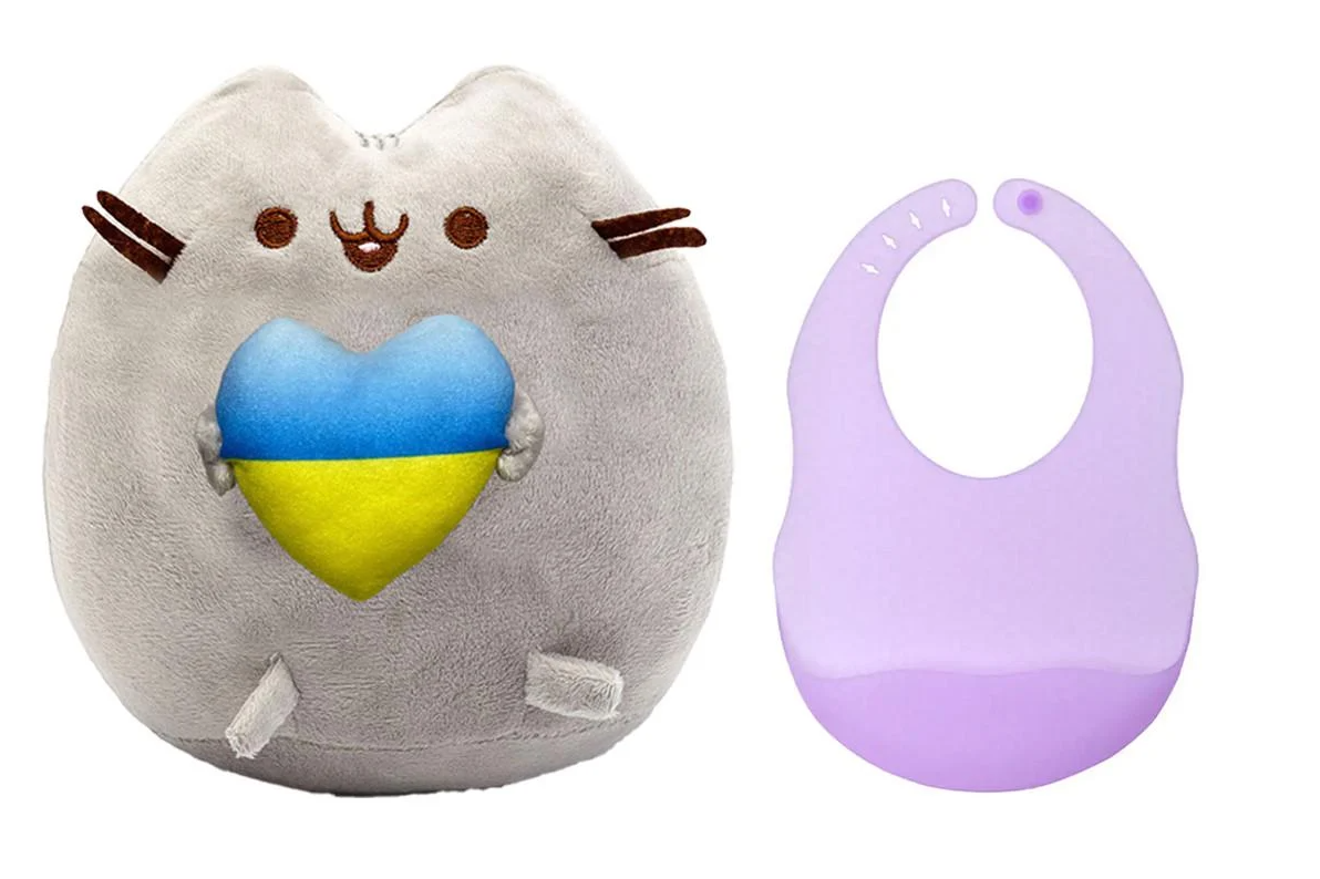 Мягкая игрушка Пушины кет с сердцем и слюнявчиком Серый/Полупрозрачный (1877355060) Мягкая игрушка Пушины кет с сердцем и слюнявчиком Серый/Полупрозрачный (1877355060)